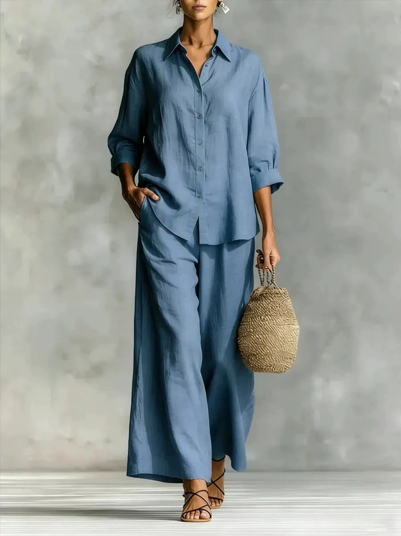 Linen Shirt Breathable - Nuovo Completo Casual da Donna con