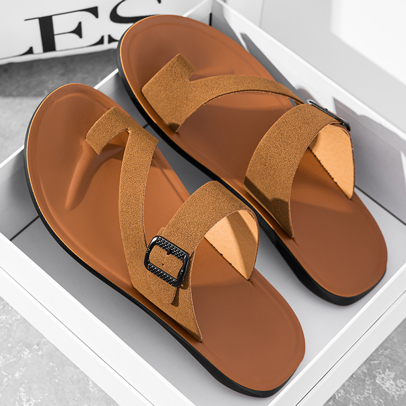 Nuove Ciabatte Estive 2026 in  - Flip Flop Leather Men recensione e prezzo