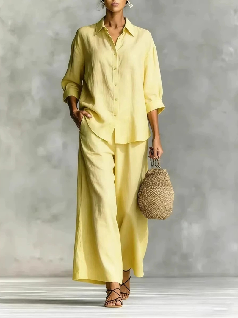 Nuovo Completo Casual da Donna - Linen Shirt Breathable recensione e prezzo